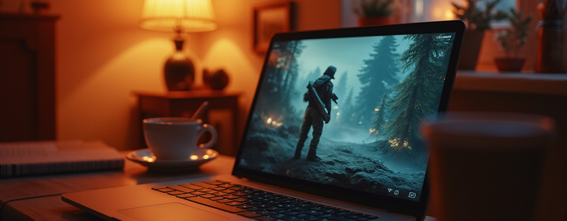 Hot gaming laptop on a desk illustrating how to cool down laptop CPU throttling safely