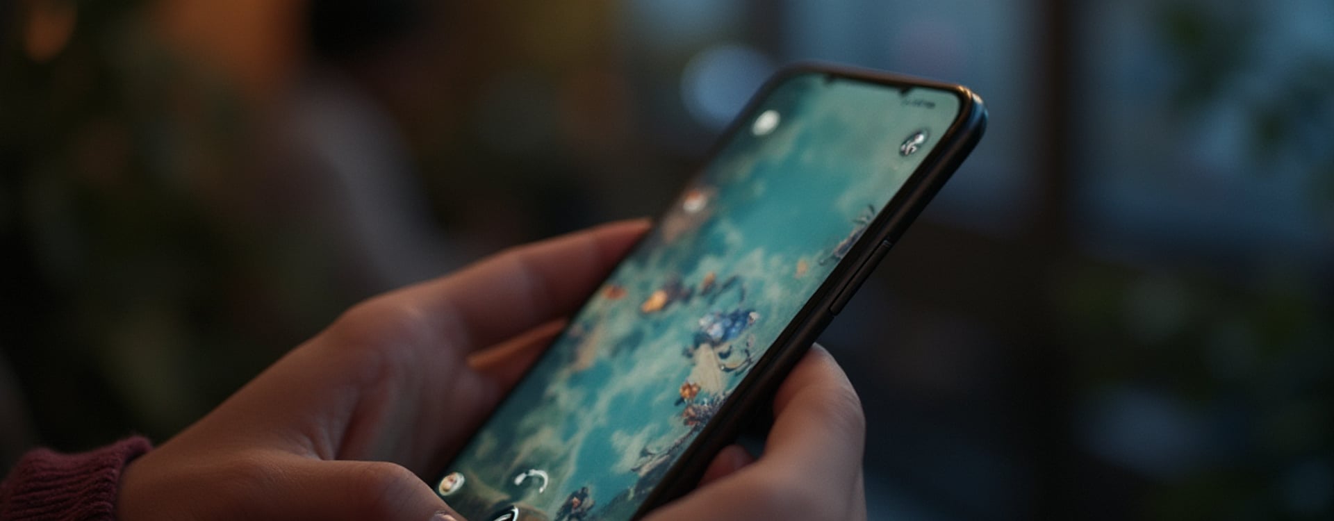 A smartphone user experiencing lag during a demanding app session, highlighting the need to cool down phone performance.