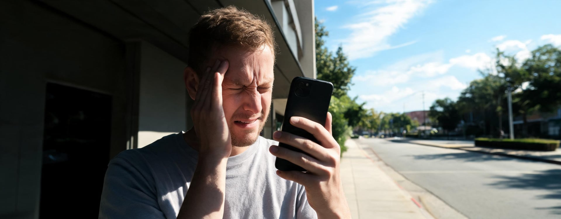 Smartphone overheating in summer shade, showing the need for safe phone cooling in hot weather