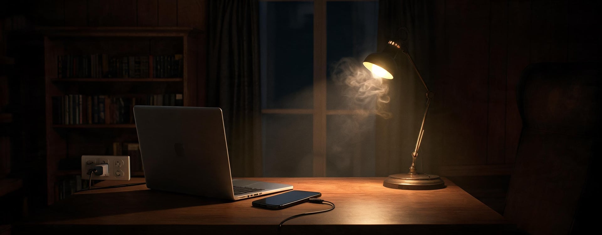 Phone cooler for gaming setup context with a smartphone charging during an extended mobile gaming session