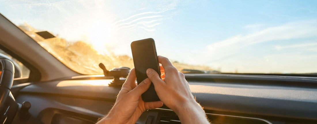 Live-stream studio illustrating mobile streaming phone overheating from bright lights and sustained use