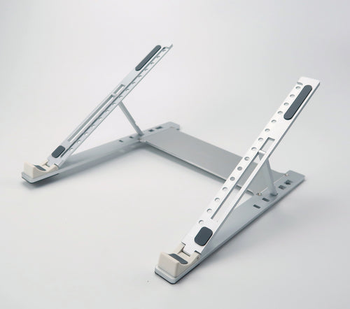 KryoZon H1 MAX aluminum laptop stand photographed on a neutral white studio background without a cooling module