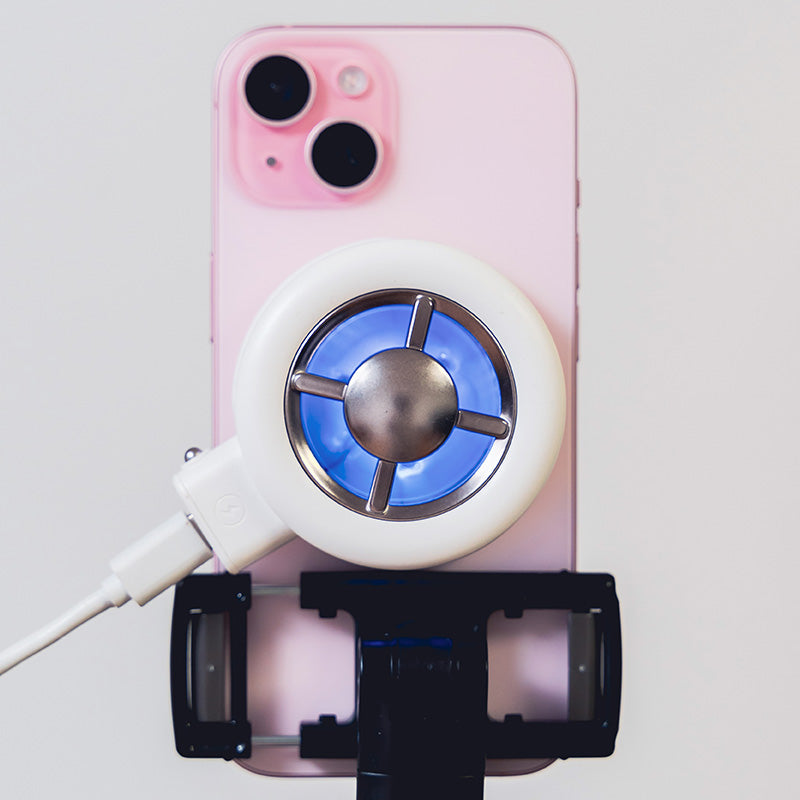 KryoZon K12 magnetic cooler rear view showing semiconductor chip and heat dissipation fins