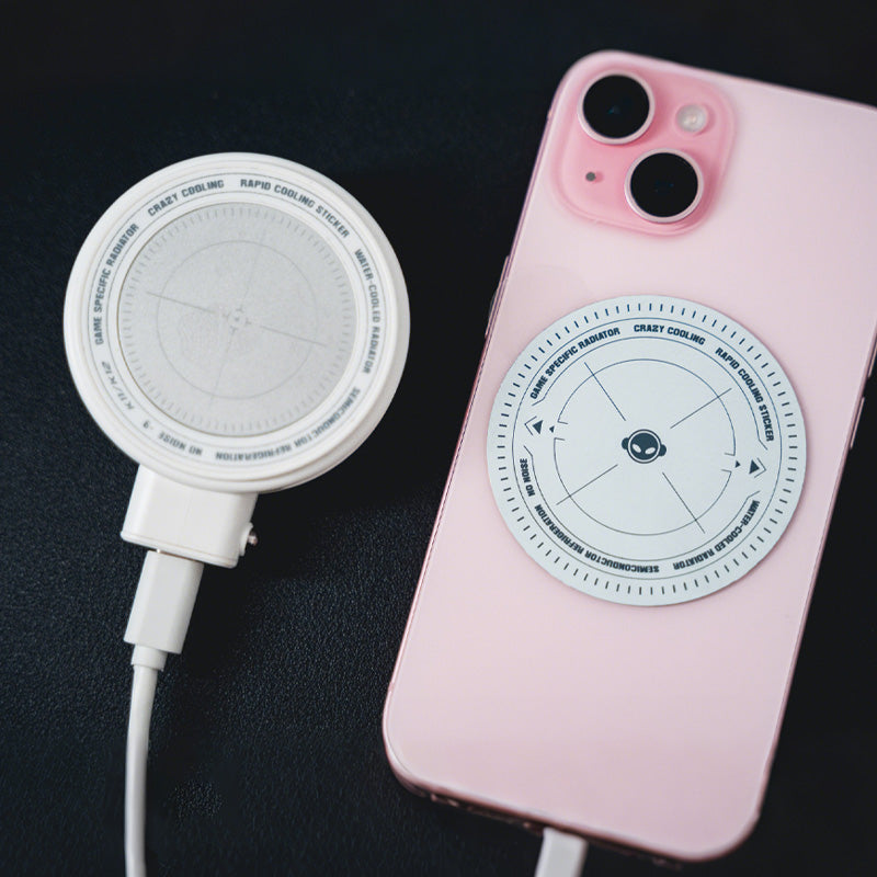 KryoZon K12 lightweight phone cooler attached to smartphone showing slim low-profile design