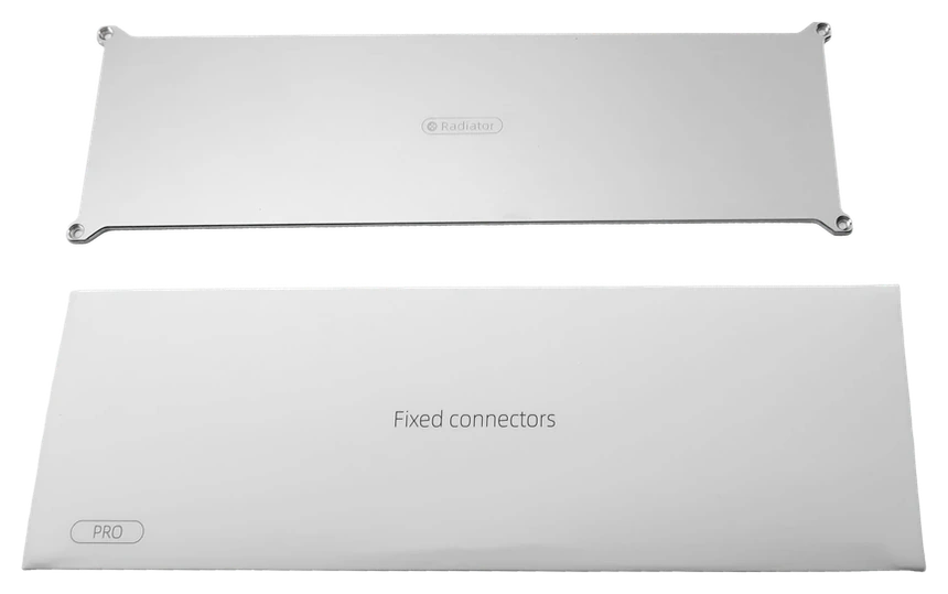 H1 PRO aluminum connector plate and fixed connectors pack included in the box