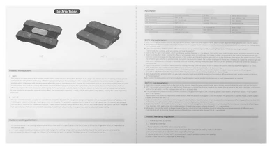 Open H7 instruction manual included in the box